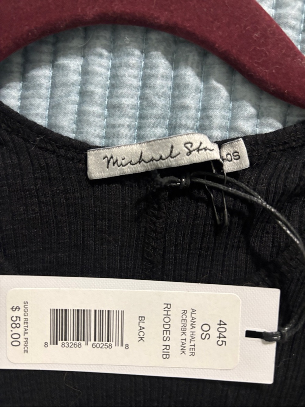 NWT Michael Stars Black Tank Top - Picture 4 of 4